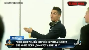 Cristiano: “Cómo voy a hablar si digo una cosa y escriben otra”