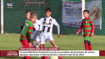 Cristiano Jr hits 7 goals before half-time for Juventus U10s!