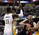 Roy Hibbert lidera el tercer triunfo consecutivo de Indiana