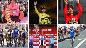 Richard Carapaz, Egan Bernal, Primoz Roglic, Julian Alaphilippe, Mathieu Van der Poel y Remco Evenepoel, algunos de los grandes triunfadores de la temporada 2019 en el UCI World Tour.