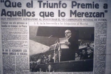 Los deseos del Presidente Alessandri en la inauguración.