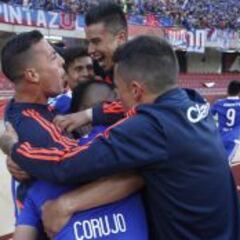 Camarín de la U dedicó el título a Lasarte y su cuerpo técnico