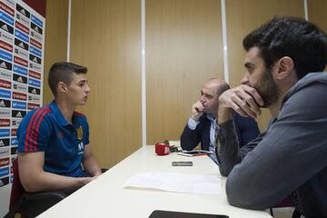 Kepa Arrizabalaga, durante la entrevista.