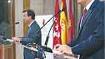 Cobo y Mayoral, ayer.