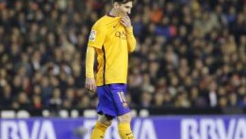 Messi, en Mestalla