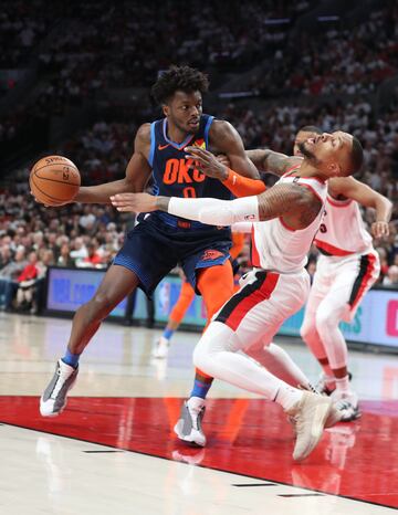 Portland Trail Blazers vencieron a Oklahoma City Thunder en los Playoffs de la NBA