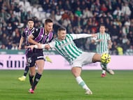 Fuentes, en el último partido contra el Real Valladolid