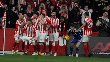 10/02/24 PARTIDO SEGUNDA DIVISION 
 SPORTING DE GIJON - OVIEDO 
mendez marca el 1-0 GOL ALEGRIA