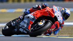 Dovizioso con la Ducati en Le Mans.