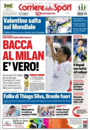 Portadas de la prensa deportiva