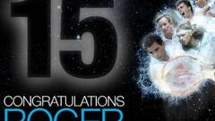 <b>HOMENAJE.</b> La página web de la ATP ha estrenado una portada en reconocimiento   a los 15 'Grand Slams' del suizo Roger Federer.