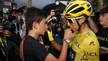 Egan Bernal, campe&oacute;n del Tour de Francia. 