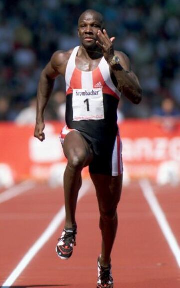 Atleta canadiense, el 27 de julio de 1996 en las Olimpiadas de Atlanta 1996, consiguió su mejor registro en los 100m con un tiempo de 9,84.