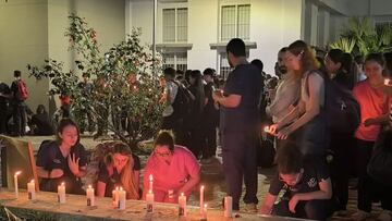 Velatón en honor a Girley Villada Rivera en Pereira.