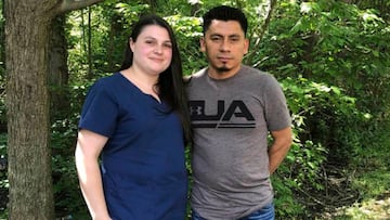 Alyse Sanchez y su esposo, Elmer Sanchez, posan para un art&iacute;culo deThe Associated Press en Sandy Spring, Md. Febrero, 2020.