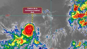 Tormenta Tropical Bud: trayectoria en vivo y estados afectados en México