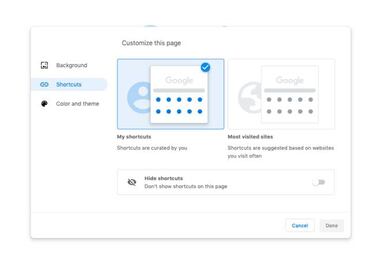 Google Chrome tendrá sus propios temas de colores