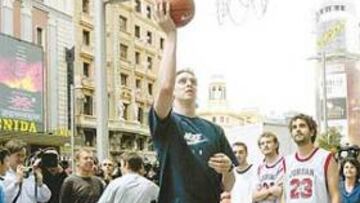 Gasol en la Gran Vía de Madrid