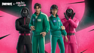 fortnite recarga el juego del calamar nuevas skins