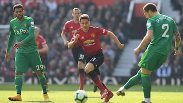 Ander Herrera, en un partido con el Manchester United. 