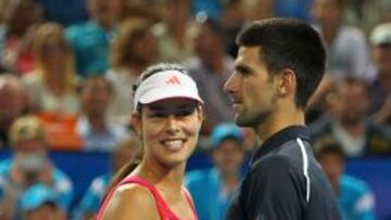 PAREJA RIVAL. Ana Ivanovic y Djokovic.