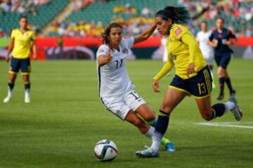 Colombia disputó cuatro partidos en Canadá 2015; ganó uno, empató otro y perdió dos.