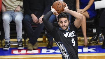 Ricky Rubio, durante un partido esta temporada.