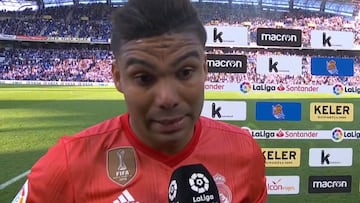 Casemiro comparece en televisión tras el Real Sociedad-Real Madrid.