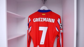 Camiseta del jugador francés del Atlético de Madrid, Antoine Griezmann. Semana Griezmann del mes Griezmann.