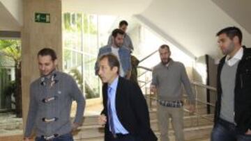 Llorente, con Llompart, Reyes, Sergio, Rudy y Gabriel.