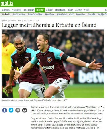 Prensa de Islandia sigue de cerca juego ante la Selección Mexicana