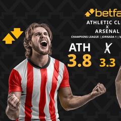 Athletic Club vs. Arsenal: horario, dónde ver, pronósticos y estadísticas