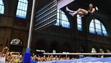 El ruso Timur Morgunov venciendo en la Estaci&oacute;n Central de Z&uacute;rich en una prueba adelantada de la Diamond League de este jueves. 