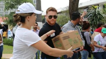 Cuando se trata de ayudar, no le gustan los reflectores. El boxeador se unió a las miles de voluntades que intentan ayudar a los damnificados por el terremoto.