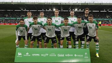Alineación del Racing contra el Tenerife.