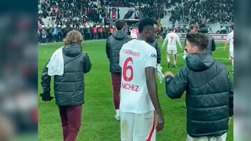 La visita al Tüpraş Stadyumu dejó alegría desbordada para el equipo del colombiano.