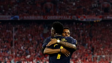Rodrygo y Vinicius, con el Real Madrid.
