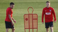 Último entrenamiento del Atleti antes del fin de semana libre