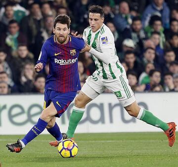 Cristian Tello y Messi.