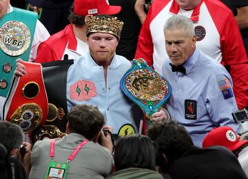 Las imágenes del combate de Canelo y GGG