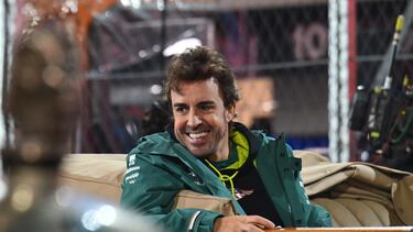 Fernando Alonso, durante la presentación del GP de Las Vegas.