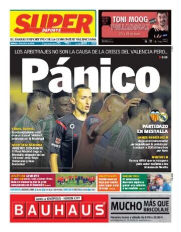 Portadas de la prensa mundial