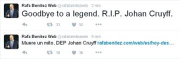 El mundo del deporte despide a Johan Cruyff en las redes sociales