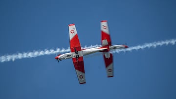 El Swiss Air Force PC-7 ameniza el Torneo de Gstaad