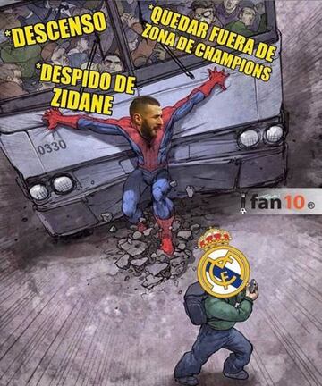 Benzema protagonista de los memes del Real Madrid - Eibar