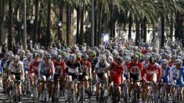 <b>EN PALMA. </b>El pelotón disputó la prueba en Palma, pero la UCI anuló la clasificación posterior.