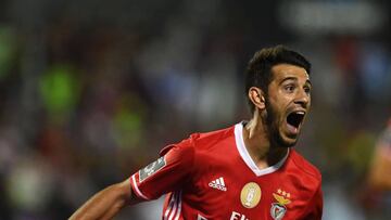 Pizzi celebra el segundo gol del Benfica. 