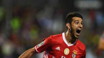 Pizzi celebra el segundo gol del Benfica.