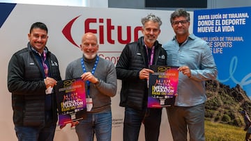 Presentación Media Maratón alcalde Camilo Sánchez Santa Lucía de Tirajana en FITUR Sports.