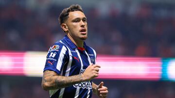 Lucas Ocampos of Monterrey during the Quarter-Final second leg match between Toluca and Monterrey as part of the Liga BBVA MX, Torneo Clausura 2025 at Nemesio Diez Stadium on May 10, 2025 in Toluca, Estado de Mexico, Mexico.